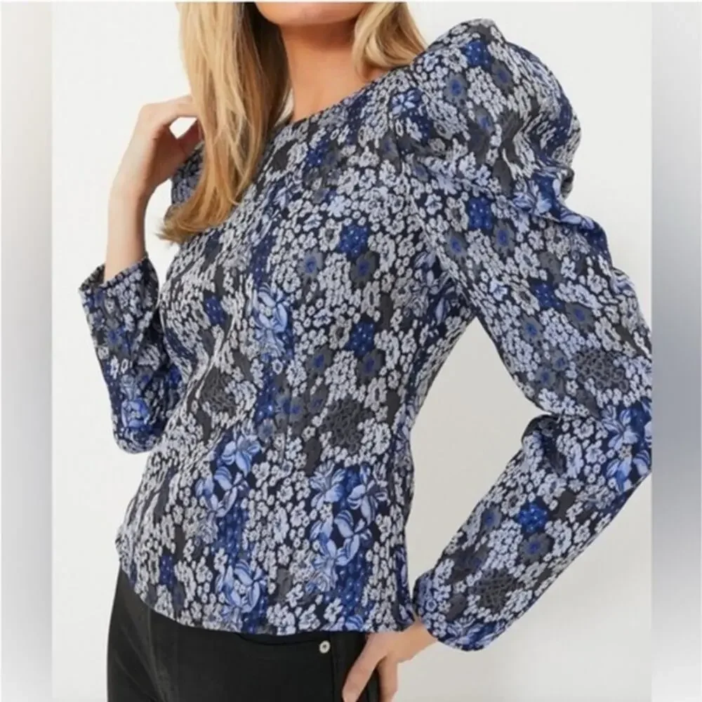 NWT Hyacinth House Priscilla Puff Sleeve Top